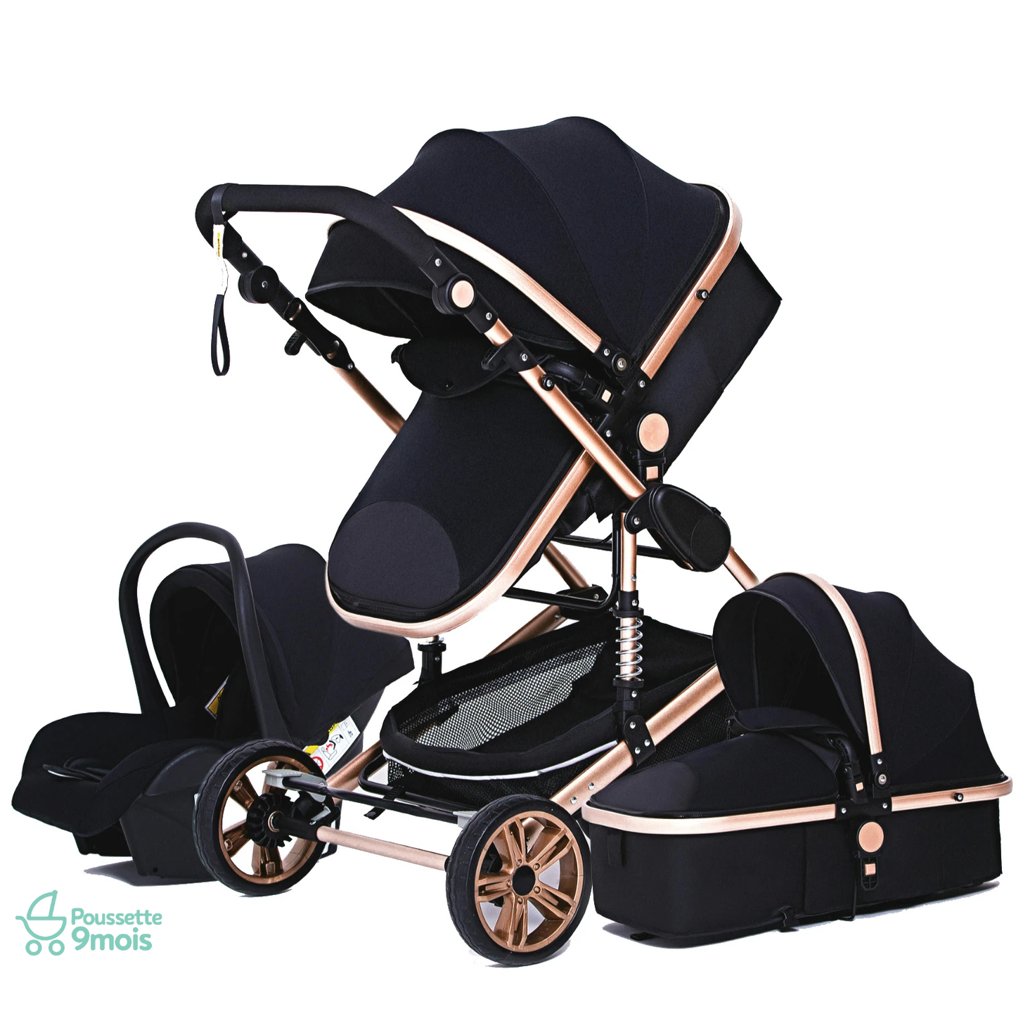 Poussette MAX – 3 en 1 ( 0 à 4 ans ) Accessoires inclus.