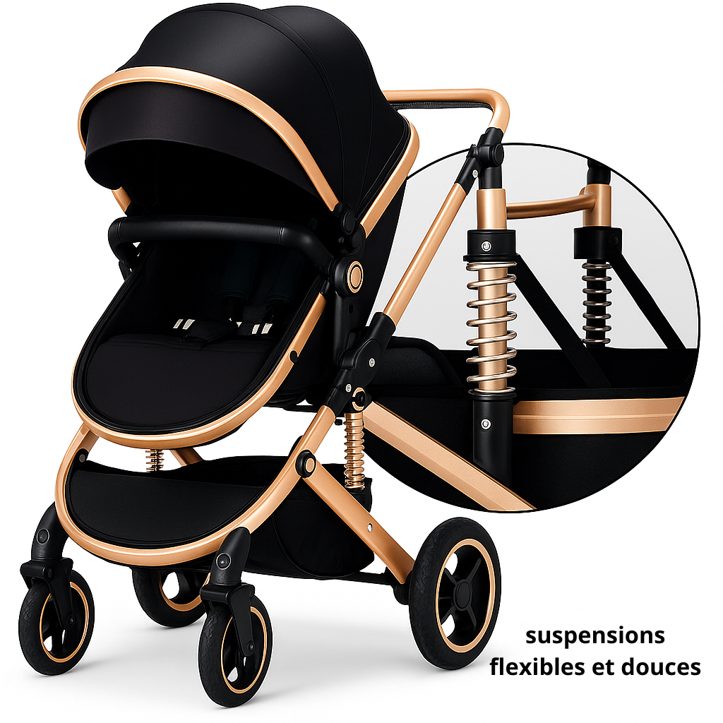 Poussette MAX – 3 en 1 ( 0 à 4 ans ) Accessoires inclus.